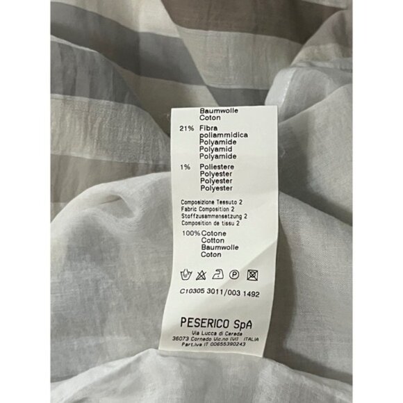 Cappellini Italy Striped Sheath Dress Career Work Minimalist Chic - Picture 5 of 5